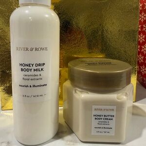 Honey body skincare set.